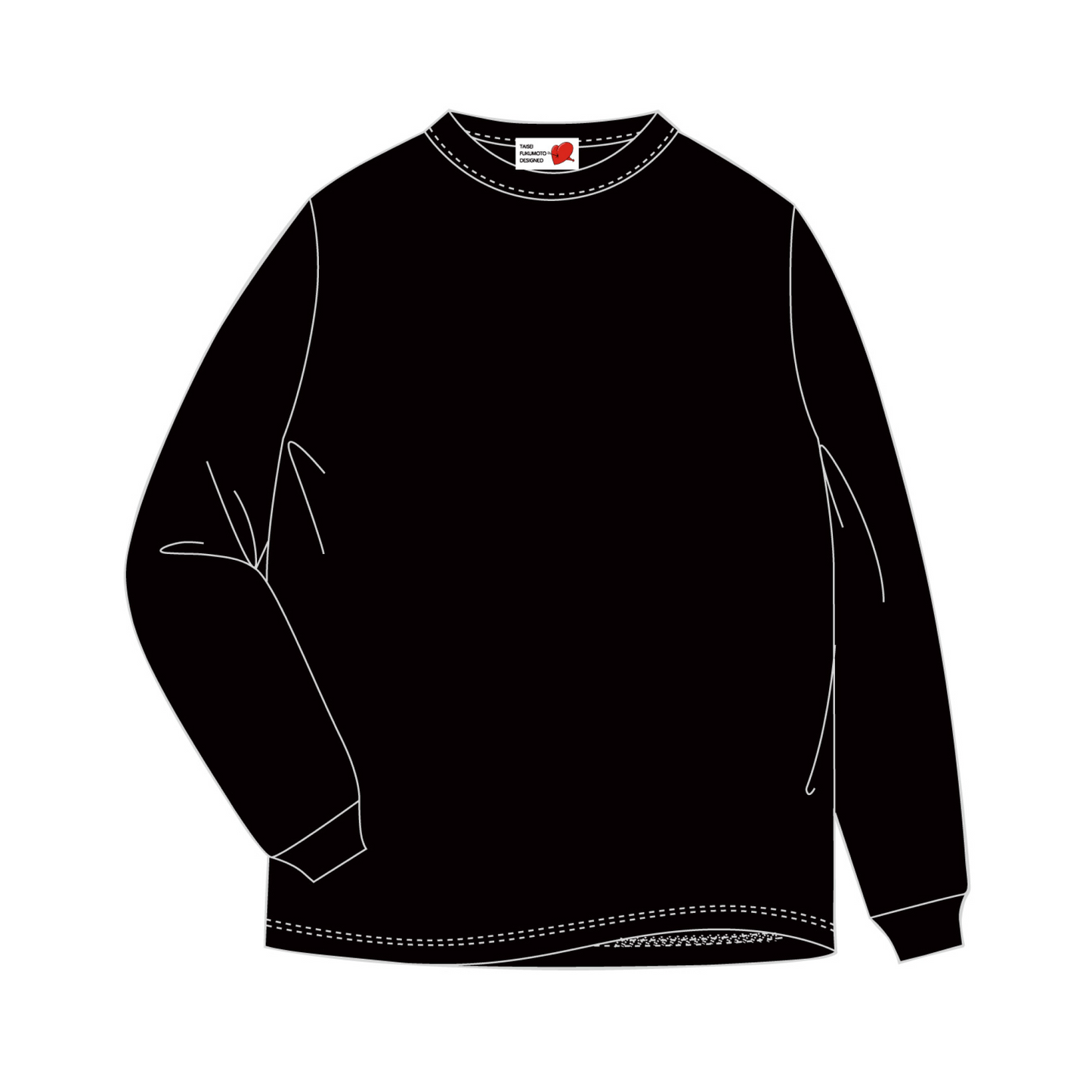 「エゴハロ」ロングスリーブTシャツ<ブラック>