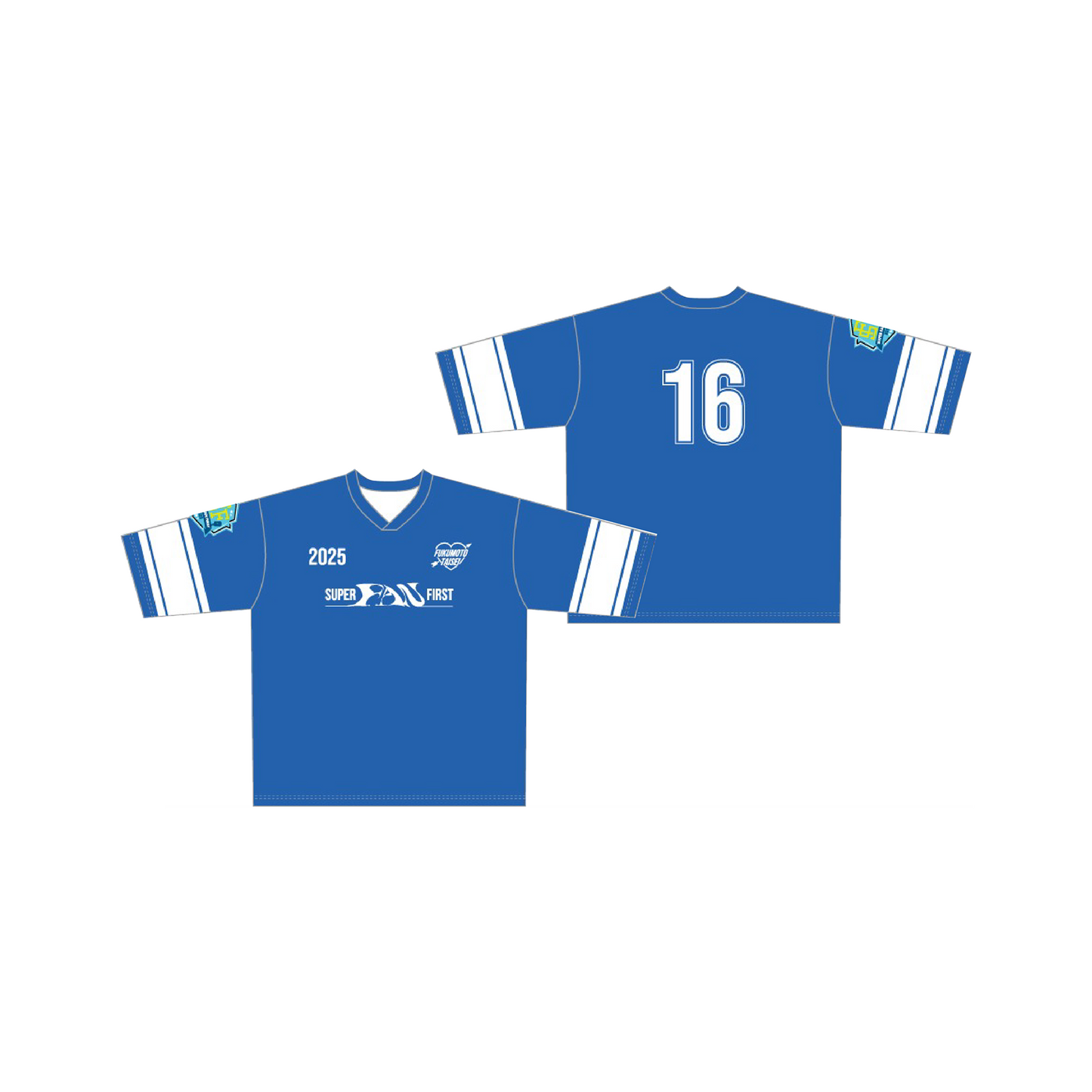 【受注販売】<BLUE>ホッケーTシャツ(M/L/XL)